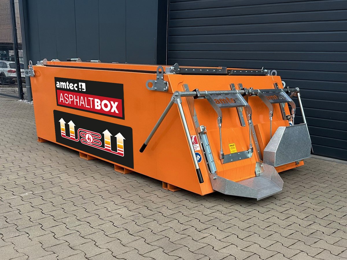 amtec Asphaltbox mit ThermoTOP-Heizsystem – Ratgeber Asphalt warm halten beim Transport