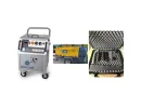Appareil de nettoyage cryogénique White Lion WL 3000 Profi Atlas Copco Xas 188 - 14 Compresseurs de chantier Compresseur mobile de chantier Kit de buses pour appareil de nettoyage cryogénique