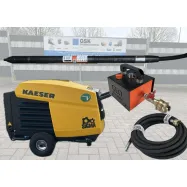 Kaeser M13 Kompressor MOBILAIR 7 Bar Ø 48-L Schwing Kopf Langversion-GEO ERDRAKETE mit Schwingkopf Öler und Druckluftschlauch