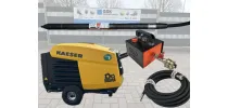 Kaeser M13 Kompressor MOBILAIR 7 Bar Ø 48-L Schwing Kopf Langversion-GEO ERDRAKETE mit Schwingkopf Öler und Druckluftschlauch