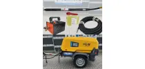 Ø 65 L Schwing Kopf Langversion GEO ERDRAKETE mit Schwingkopf Öler und Druckluftschlauch Atlas Copco Xas 38-7 Baukompressoren - mobiler- Baustellenkompressor