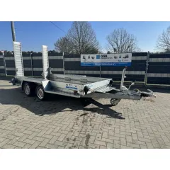 STEMA - Przyczepa do maszyn budowlanych 3,5 t BMAT O2 35-36-18.2 Rampy ALU