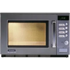 Microondas profesional R-25 AM 2100 W, mando giratorio y pantalla LCD