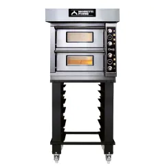 MORETTI horno eléctrico para pizza iDeck PD 60.60 2 x cámara de cocción, para 4 + 4 x pizza Ø 30 cm o 1 + 1 x pizza Ø 45 cm