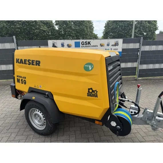 Kaeser M59 PE bouwcompressoren MOBILAIR, geremd en 10 bar