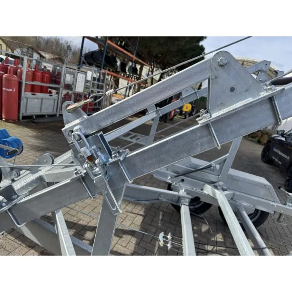 STEMA - Transportador de bobinas de cable KT O2 27-30-25.2 con freno de tambor Remolque de cable 2,7t