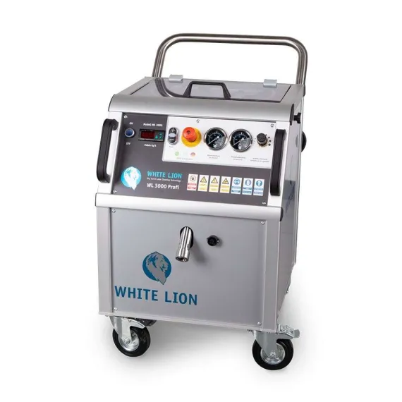 Unidad de limpieza criogénica White Lion WL 3000 Profi Atlas Copco Xas 188 - 14 compresores para obras compresor móvil de obra juego de boquillas para unidades de limpieza criogénica