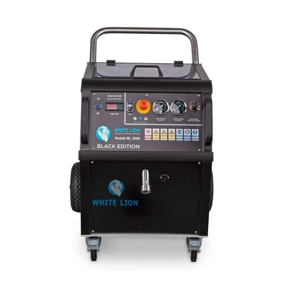 Unidad de limpieza criogénica White Lion WL 3000 Profi Atlas Copco Xas 188 - 14 compresores para obras compresor móvil de obra juego de boquillas para unidades de limpieza criogénica