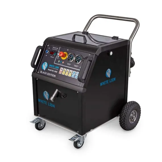 Unidad de limpieza criogénica White Lion WL 3000 Profi Atlas Copco Xas 188 - 14 compresores para obras compresor móvil de obra juego de boquillas para unidades de limpieza criogénica