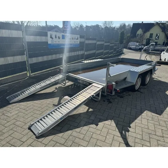 STEMA - Remolque para maquinaria de construcción 3,5 t coche BMAT O2 35-36-18,2 ALU rampas