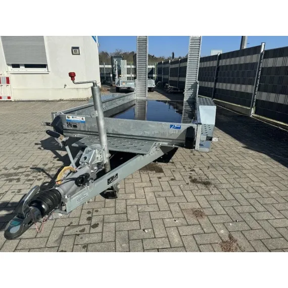 STEMA - Remolque para maquinaria de construcción 2,7 t coche BMAT O2 27-30-14.2 ALU rampas