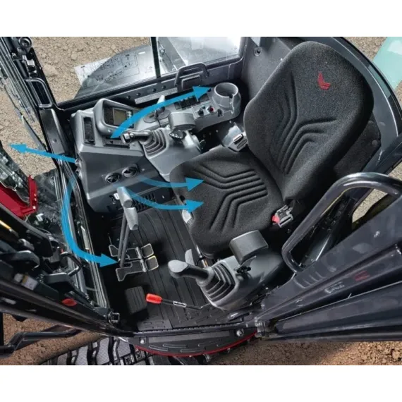 Miniexcavadora Yanmar ViO57-6 B de cola cero