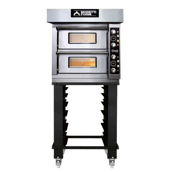 MORETTI horno eléctrico para pizza iDeck PD 60.60 2 x cámara de cocción, para 4 + 4 x pizza Ø 30 cm o 1 + 1 x pizza Ø 45 cm