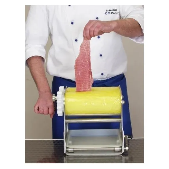 Profi Schnitzelmaster MAXI con rodillos completos de acero inoxidable para un ablandamiento eficaz de la carne sin pérdida de jugo