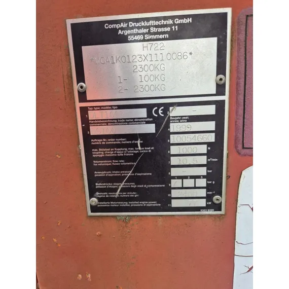 Compresor Compair DS100 usado