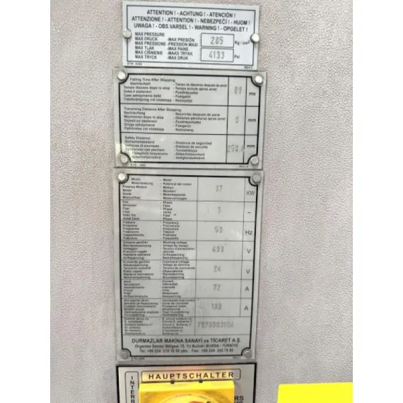 Gebraucht – DURMA AD-S 40400 von 2008 – Abkantpresse