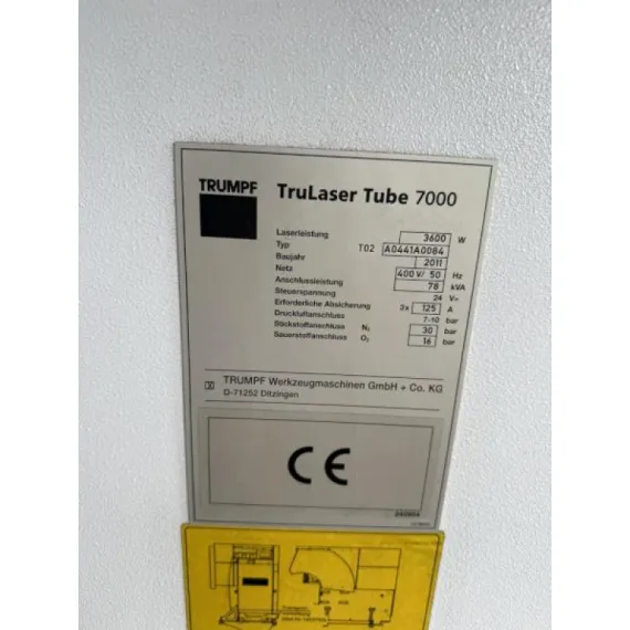 Gebraucht – TRUMPF TRU LASER TUBE 7000 von 2025 – Laser-Rohr-Schneidanlage