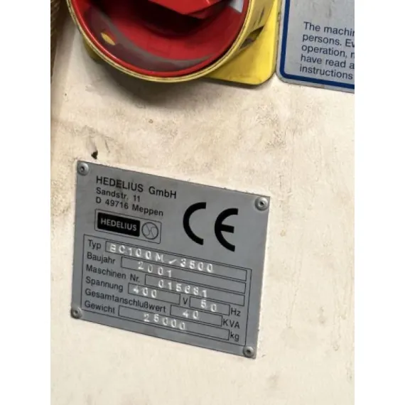 Gebraucht – HEDELIUS BC100 MAGNUM / 3500 von 2001 – CNC-Bearbeitungszentrum