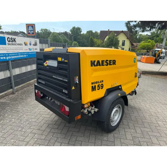 Neu Kaeser M59 PE Baukompressoren MOBILAIR, gebremst und 14 Bar