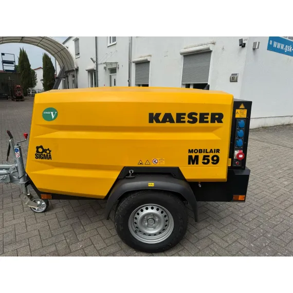 Neu Kaeser M59 PE Baukompressoren MOBILAIR, gebremst und 14 Bar