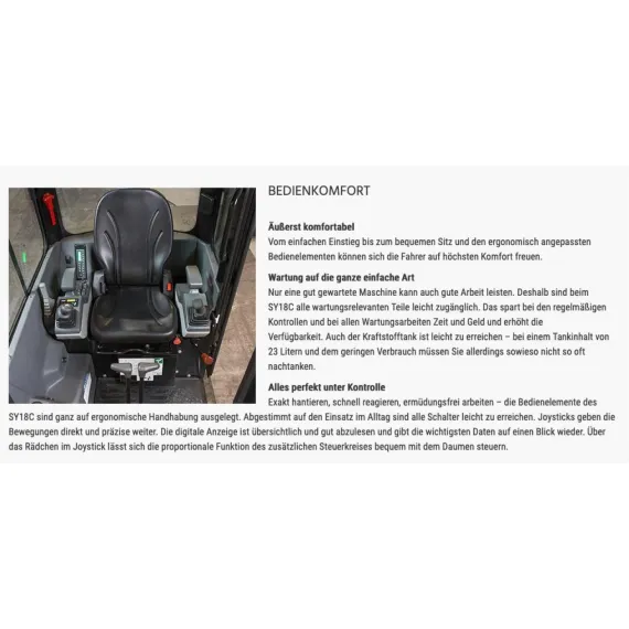 Neu SANY SY18C Minibagger