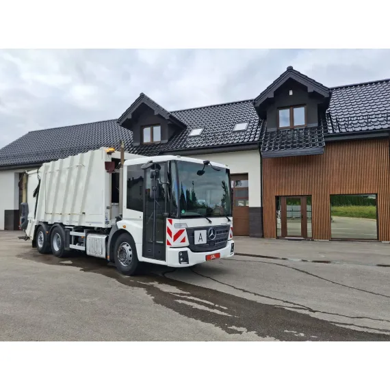 Használt – Hulladékgyűjtő járművek – Mercedes-Benz Econic 2630 Faun Zoeller – kép 1