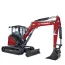 Miniexcavadora Yanmar ViO57-6 B de cola cero