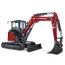 Miniexcavadora Yanmar ViO50-6B de cola cero