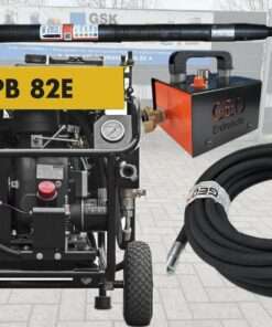 Compressore Atmos PB 82 E con 6 bar 1,4 qm3 Ø 55 L testa oscillante versione lunga GEO ERDRAKETE testa oscillante lubrificatore e tubo per aria compressa